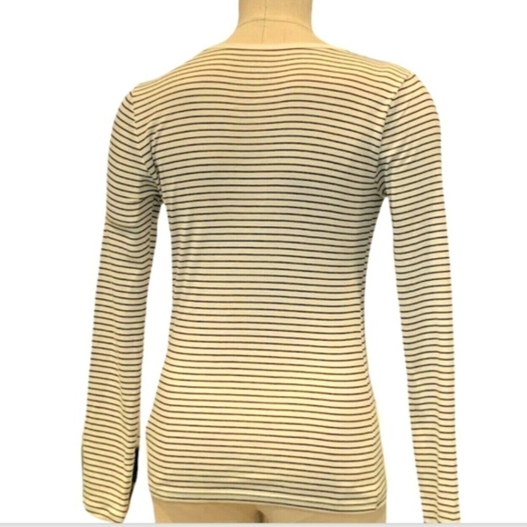 Set of 2 GAP Womens Striped Long Sleeve Favorite T-Shirts Sz S #231C - Picture 5 of 7